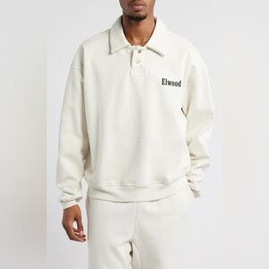 Elwood Heavyweight Fleece Polo Collar Sweatshirt